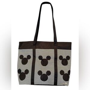 Disney Parks Blacks And White Tote Mickey Mouse NWOT